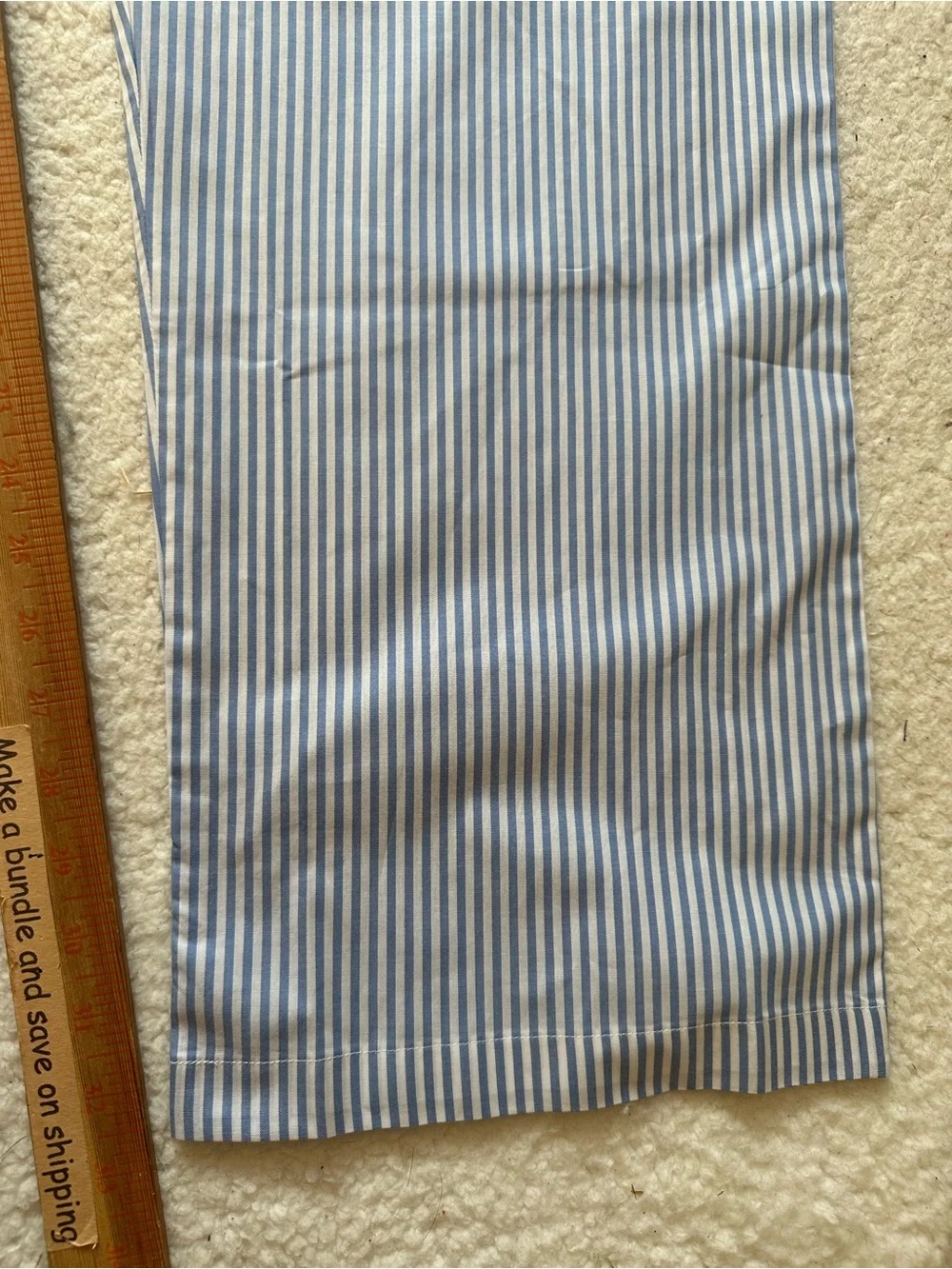 Polo by Ralph Lauren Blue and White Striped Men’s Pants 1XT lounge drawstring